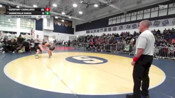 190 lbs 1st Place Match - Estefany Caballero, Orange vs Aubreyelle Baeza, San Dimas