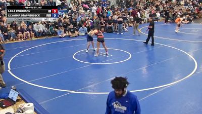 145 lbs Cons. Round 3 - Lilyanna Stappenbeck, Frewsburg vs Laila Ferguson, Niagara Wheatfield