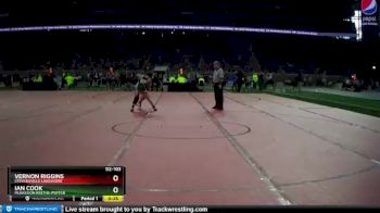 D2-103 lbs 3rd Place Match - Vernon Riggins, Stevensville Lakeshore vs Ian Cook, Muskegon Reeths-Puffer