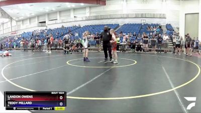 74 lbs Quarterfinal - Landon Owens, MI vs Teddy Millard, IL