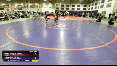 131 lbs Cons. Round 6 - Martynique Davis, Valiant vs Cameron Ortiz, Campbellsville University