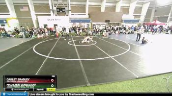 57 lbs Round 2 - Madilynn Lensegrav, Askeo International Mat Club vs Oakley Bradley, Uintah Girls Wrestling