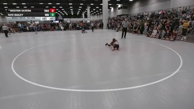 53 lbs Champ. Rd Of 32 - Weston Olvera, Threestyle Wrestling Of Oklahoma vs Tate Bailey, Moen Wrestling Academy