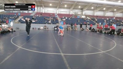 100 lbs Wyatt Haire, Oklahoma Red vs Thatcher Purser, Utah Black