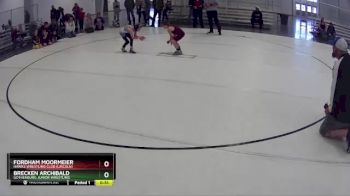 25 lbs 2nd Place Match - Brecken Archibald, Gothenburg Junior Wrestling vs Fordham Moormeier, Hawks Wrestling Club (Lincoln)