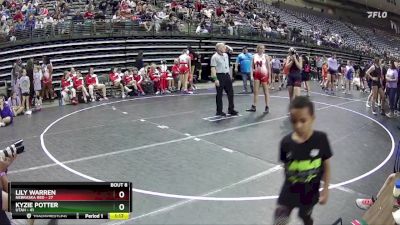 165 lbs Round 3 (6 Team) - Kyzie Potter, Utah vs Lily Warren, Nebraska Red