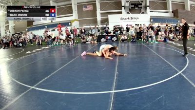 132 lbs Cons. Round 5 - Josyah Perez, Arizona vs Nash Jensen, Delta Wrestling Club