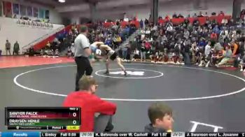 Round 1 - Draysen Henle, South Tama County vs Sawyer Falck, West Delaware, Manchester