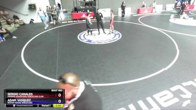 117 lbs Quarterfinal - Sergio Canales, Madera Grapplers Wrestling Club vs Adam Vasquez, Rough House Wrestling