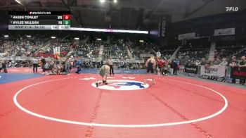 3A-132 lbs Quarterfinal - Hagen Cowley, Burns/Pine Bluffs vs Wylee Willson, Pinedale