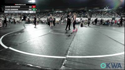 145 lbs Quarterfinal - Jaxon Bohannon, Elgin Wrestling vs Tylee Johnson, Checotah Matcats