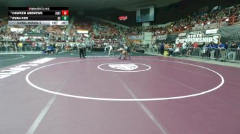 138 lbs Cons. Round 2 - Hawken Andrews, Eudora HS vs Ryan Cox, Holton HS