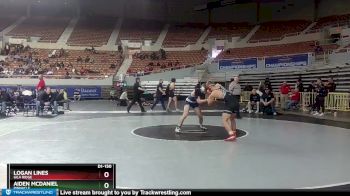 D1-150 lbs Cons. Round 1 - Logan Lines, Gila Ridge vs Aiden McDaniel, Pinnacle