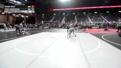88 lbs Consi Of 8 #2 - Emory Reay, Magic City Wrestling Club vs Cruz Armstrong, Sublime Wrestling Academy