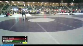 132 lbs Semis (4 Team) - Carson Brown, 4A Sisters vs Kevin Guzman, 4A North Marion