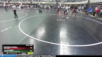 135 lbs Cons. Round 4 - Antonio Sowell, Wisconsin vs Talon Berg, Victory School Of Wrestling