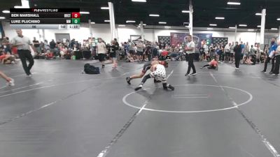 96 lbs Round 4 (6 Team) - Luke Pluchino, Mat Warriors vs Ben Marshall, Bearcats