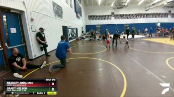 36-43 lbs 1st Place Match - Bradley Abraham, North Big Horn Rams vs Grady Nelson, Cody Wrestling Club