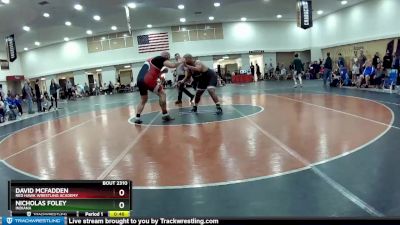 130 lbs Quarterfinal - Nicholas Foley, Indiana vs David McFadden, Red Hawk Wrestling Academy