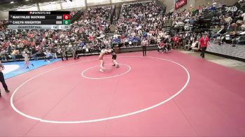 3A 125 lbs Quarterfinal - Makynlee Watkins, Juab vs Cailyn Knighton, Ogden