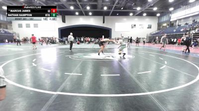 197 lbs Cons. Round 4 - Nathan Hampton, Mt. Olive vs Marcus James, Georgetown (KY)