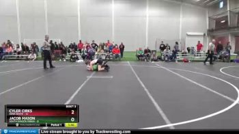 113 lbs Round 1 (8 Team) - Cyler Cirks, Iowa White vs Jacob Mason, South Dakota Mania