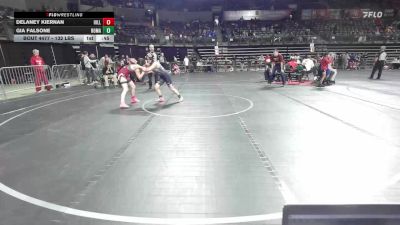 132 lbs Consolation - Delaney Kiernan, Hillsborough vs Gia Falsone, Roman Legion