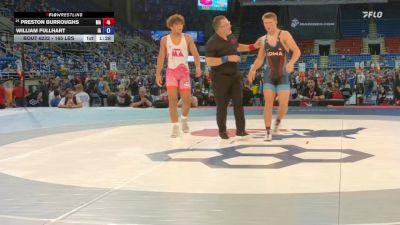 165 lbs Quarters - Preston Burroughs, MA vs William Fullhart, IA