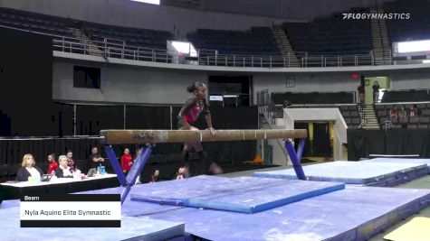 Nyla Aquino Elite Gymnastic Acad - Beam - 2022 Elevate the Stage Huntsville presented by SportsMED & Crestwood