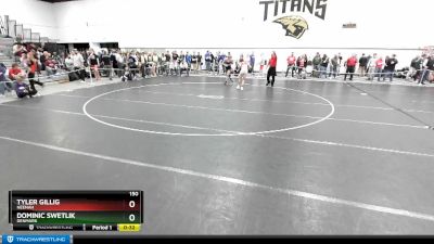 150 lbs Cons. Round 2 - Dominic Swetlik, Denmark vs Tyler Gillig, Neenah