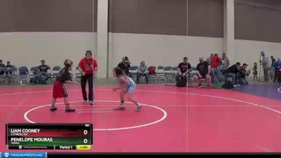 56 lbs Round 3 - Penelope Mouras, Texas vs Liam Cooney, Cypress WC