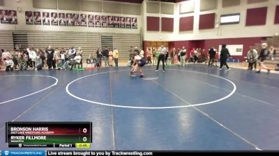 117 lbs Cons. Round 3 - Ryker Fillmore, Wasatch vs Bronson Harris, Salt Lake Wrestling Academy