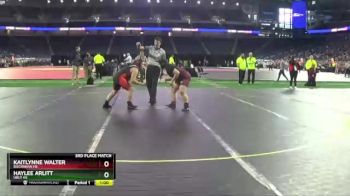 Girls - 190 lbs 3rd Place Match - Kaitlynne Walter, Buchanan HS vs Haylee Arlitt, Ubly HS