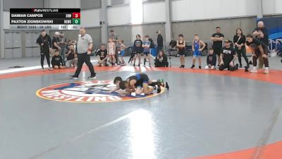 59 lbs Cons. Sub-quarters - Paxton Zionskowski, No Limits Wrestling Club vs Damian Campos, Spring Hills Wrestling