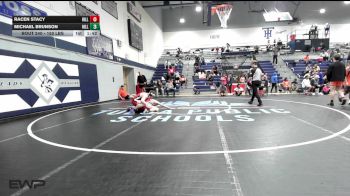 150 lbs Semifinal - Racen Stacy, Hilldale vs Michael Brunson, Hilldale