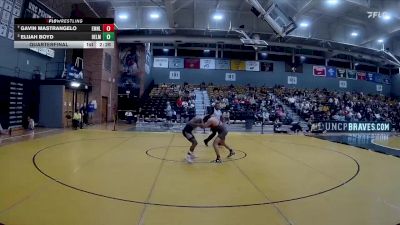 133 lbs Quarterfinal - Gavin Mastrangelo, Emmanuel vs Elijah Boyd, Belmont Abbey