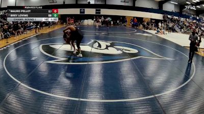 285 lbs Champ. Round 1 - Mauro Pellot, Alvernia University vs Brey Loving, Marymount