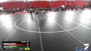 160 lbs Cons. Round 3 - Aiden Marquette, Wrestling Factory vs Andrew Servais, Pulaski Wrestling Club