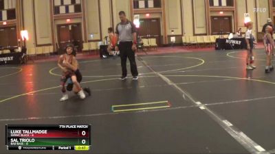 52 lbs Finals (8 Team) - Sal Triolo, Bad Bass vs Luke Tallmadge, SVRWC Black