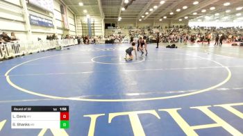 120 lbs Round Of 32 - Logan Davis, WV vs Gabrial Shanks, MS