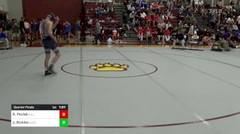 132 lbs Quarterfinal - Jayden Bowles, Jesuit High School - Tampa vs Robert Pavlek, The Hill School