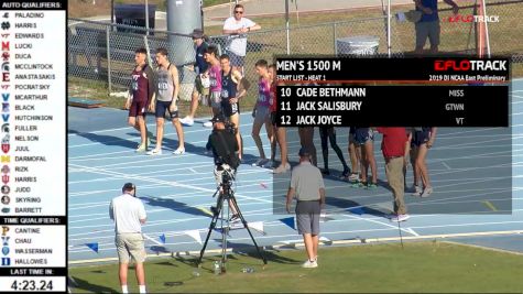 Men's 1500m, Heat 1