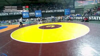 Girls 3A 110 lbs Semifinal - Ellanor Nimrick, Gig Harbor (Girls) vs Emerson Woods, Mercer Island (Girls)