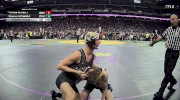 D4-120 lbs Champ. Round 1 - Kaden Russell, Union City vs Izayah Richards, Otisville LakeVille Memorial