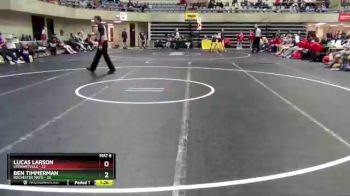 132 lbs Finals (8 Team) - Lucas Larson, Stewartville vs Ben Timmerman, Rochester Mayo