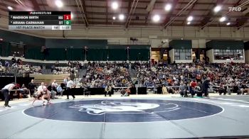 110 lbs 1st Place Match - Ariana Carnahan, Eastern Technical vs Madison Birth, Havre De Grace