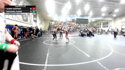215 lbs Cons. Round 4 - Nathaniel Flores, Paloma Valley vs Albert Quintero, Valley View