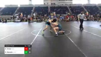 126 lbs Quarterfinal - Cole Cross, Rooster Savage Red vs Sebastian Macedo, Lemoore WC