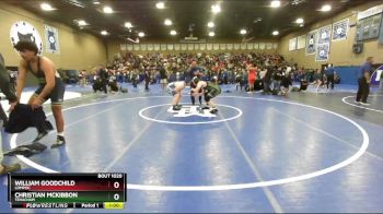 215 lbs Cons. Round 2 - Christian McKibbon, Tehachapi vs William Goodchild, Lompoc