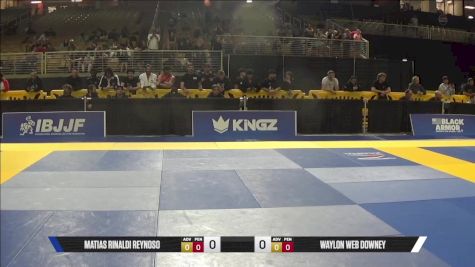 Waylon Web Downey vs Matias Rinaldi Reynoso 2025 Pan Jiu Jitsu IBJJF Championship